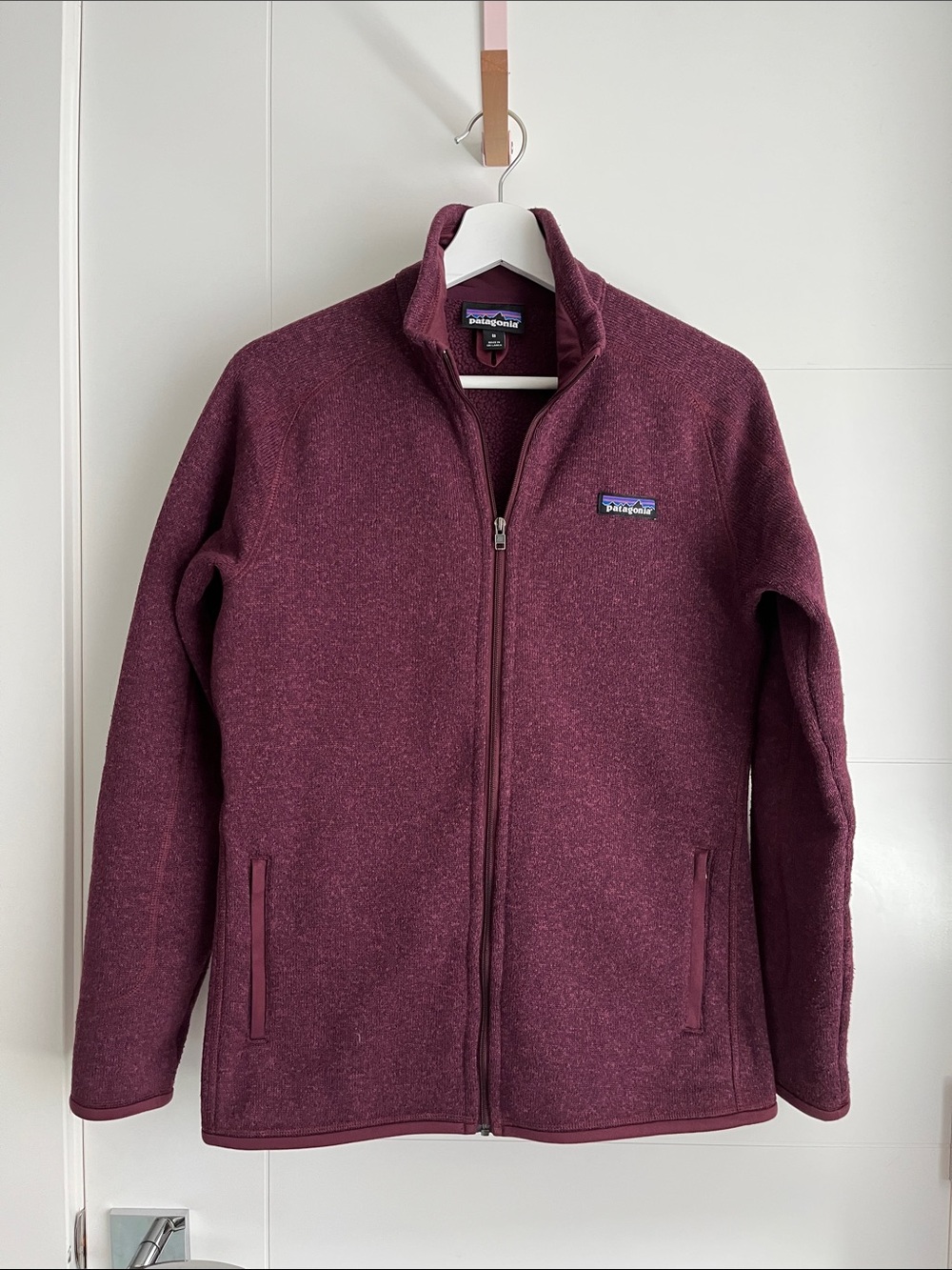 Patagonia fleece full-zip jacket in plum heather❤️❤️❤️
